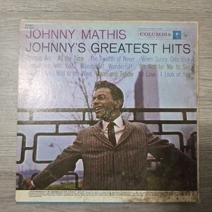 Columbia Vinyl Record - Johnny's Greatest Hits - Pink and Blue